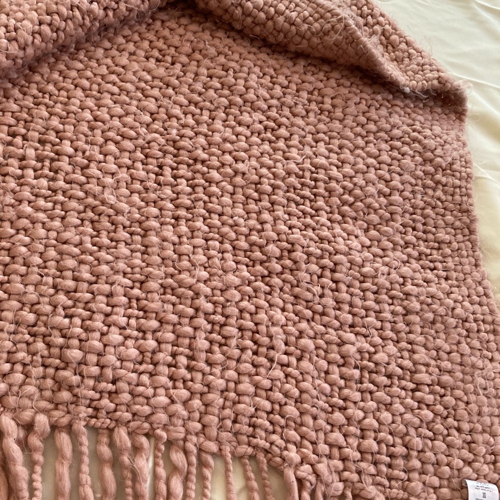 West Elm handknitted marled chunky knit throw
